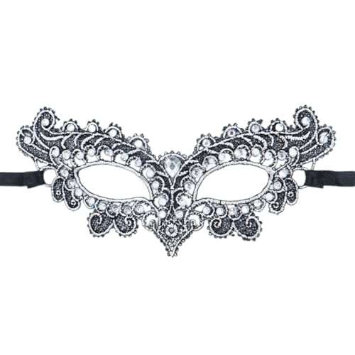 JUYAXIN Maskerade Venezianerinnen halbes Gesicht Spitze Halloween Cosplay Party für Halloween Karneval Party JUYAXIN Maskerade Venezianerinnen halbes Gesicht Spitze Halloween Cosplay Party für Halloween Karneval Party von JUYAXIN