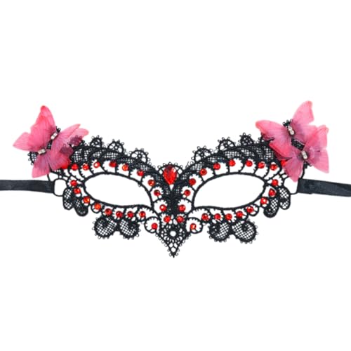 JUYAXIN Maskerade Venezianerinnen halbes Gesicht Spitze Halloween Cosplay Party für Halloween Karneval Party JUYAXIN Maskerade Venezianerinnen halbes Gesicht Spitze Halloween Cosplay Party für Halloween Karneval Party von JUYAXIN