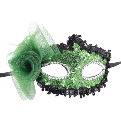 JUYAXIN Pailletten-Maskerade, Halbgesichtsmaskerade, gefiederte Halloween-Brillen für Frauen, Hochzeit, Cosplay, Party JUYAXIN Pailletten-Maskerade, Halbgesichtsmaskerade, gefiederte Halloween-Brillen für Frauen, Hochzeit, Cosplay, Party von JUYAXIN
