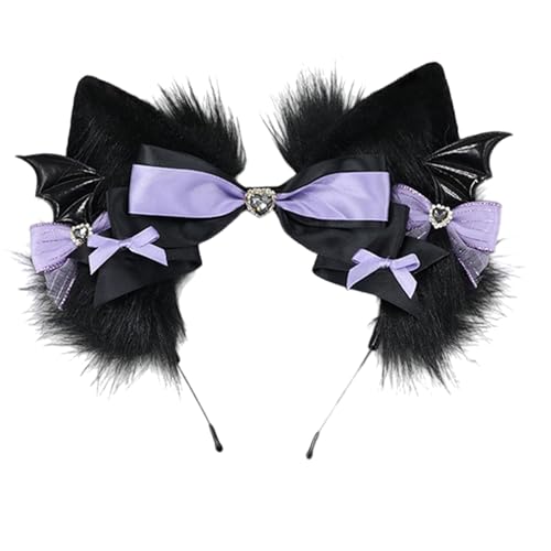 JUYAXIN Plüschschwanz, schöne Katzenohren, Haarband, Katzenschwanz für Halloween, Weihnachten, Karneval, Geburtstagsparty, Anime, Cosplay-Zubehör JUYAXIN Plüschschwanz, schöne Katzenohren, Haarband, Katzenschwanz für Halloween, Weihnachten, Karneval, Geburtstagsparty, Anime, Cosplay-Zubehör von JUYAXIN