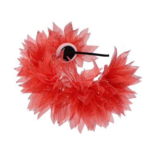 JUYAXIN Tüll-Blumen-Haarbänder, Cosplay, handgefertigt, Haarschmuck für Damen, Maskerade, Kopfschmuck, Mardi Gras, Kunstdekorationen JUYAXIN Tüll-Blumen-Haarbänder, Cosplay, handgefertigt, Haarschmuck für Damen, Maskerade, Kopfschmuck, Mardi Gras, Kunstdekorationen von JUYAXIN