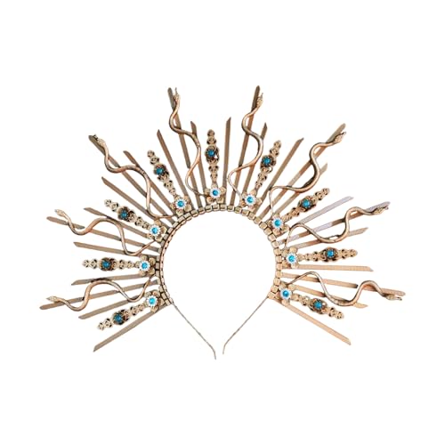 JUYAXIN Verstellbare Schlangenkopf-Krone, Haar-Accessoire für Damen, um jedem Outfit einen Hauch von mythischem Charme zu verleihen JUYAXIN Verstellbare Schlangenkopf-Krone, Haar-Accessoire für Damen, um jedem Outfit einen Hauch von mythischem Charme zu verleihen von JUYAXIN