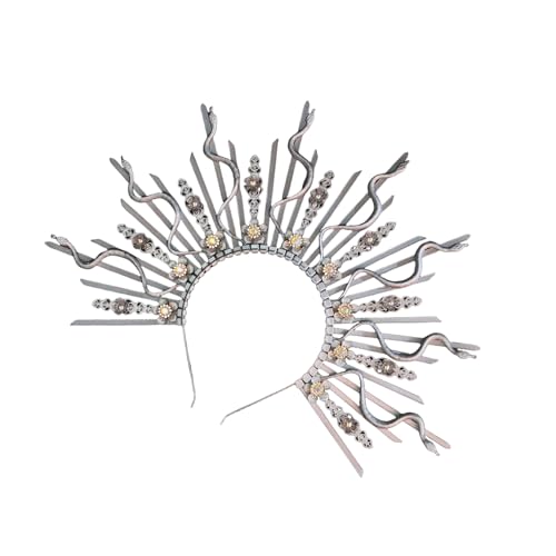 JUYAXIN Verstellbare Schlangenkopf-Krone, Haar-Accessoire für Damen, um jedem Outfit einen Hauch von mythischem Charme zu verleihen JUYAXIN Verstellbare Schlangenkopf-Krone, Haar-Accessoire für Damen, um jedem Outfit einen Hauch von mythischem Charme zu verleihen von JUYAXIN