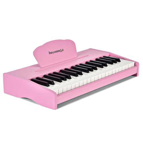 Kinder Klavier Keyboard, Digital Piano für Kinder, Musik Educational Instrument Spielzeug, Holz Klavier für Kleinkinder Mädchen Jungen von JUYOUNGA