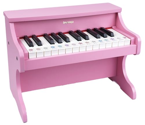 Kinder Klavier Tastatur, 25 Tasten Digitalpiano für Kinder, Mini Musik Lerninstrument Spielzeug, Holz Klavier für Kleinkinder Mädchen Jungen Kinder Klavier Tastatur, 25 Tasten Digitalpiano für Kinder, Mini Musik Lerninstrument Spielzeug, Holz Klavier für Kleinkinder Mädchen Jungen von JUYOUNGA