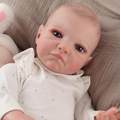 JUYOUYI Lifelike Reborn Baby Puppen, 18 Zoll realistische Baby-Puppe mit vollem Vinyl Körper Real Life Baby Puppe für Kinder ab 3 Jahren JUYOUYI Lifelike Reborn Baby Puppen, 18 Zoll realistische Baby-Puppe mit vollem Vinyl Körper Real Life Baby Puppe für Kinder ab 3 Jahren von JUYOUYI