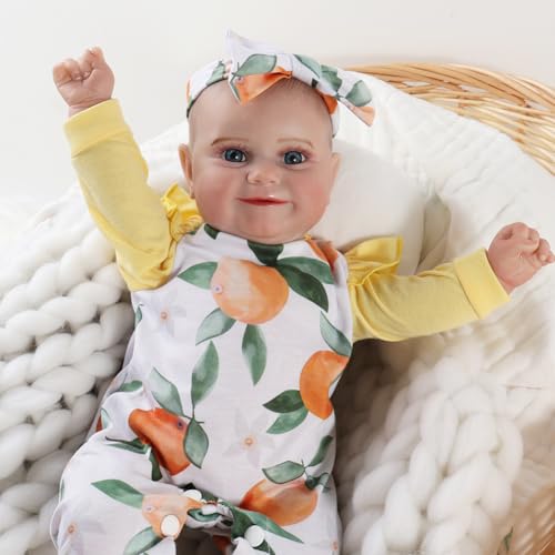 JUYOUYI Lifelike Reborn Baby Puppen, 18 Zoll realistische Baby-Puppe mit vollem Vinyl Körper Real Life Baby Puppe für Kinder ab 3 Jahren JUYOUYI Lifelike Reborn Baby Puppen, 18 Zoll realistische Baby-Puppe mit vollem Vinyl Körper Real Life Baby Puppe für Kinder ab 3 Jahren von JUYOUYI