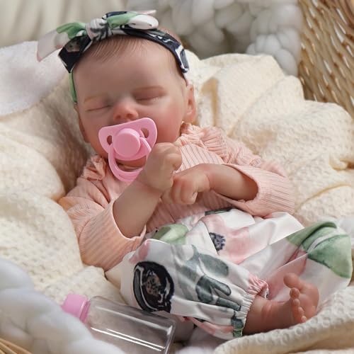JUYOUYI Lifelike Reborn Baby Puppen, 18 Zoll realistische Baby-Puppe mit vollem Vinyl Körper Real Life für Kinder ab 3 Jahren von JUYOUYI