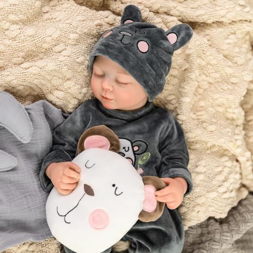 JUYOUYI Lifelike Reborn Baby Puppen, 18 Zoll Realistische Baby-Puppe mit Voller Vinyl-Körper, Für Kinder Ab 3 Jahren von JUYOUYI