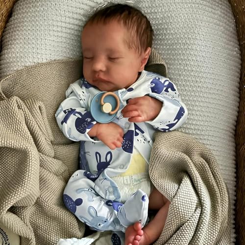 JUYOUYI Lifelike Reborn Baby Puppen, 18 Zoll realistische Baby-Puppe mit vollem Vinyl Körper Real Life Baby Puppe für Kinder ab 3 Jahren JUYOUYI Lifelike Reborn Baby Puppen, 18 Zoll realistische Baby-Puppe mit vollem Vinyl Körper Real Life Baby Puppe für Kinder ab 3 Jahren von JUYOUYI