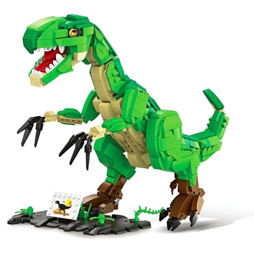 Dinosaurier Bausteine Spielzeug, 998 Teile STEM Therizinosaurus Klemmbausteine Set, Jurassic Tyrannosaurus Tier Bausatz Modell, Geschenk für Jungen und Erwachsene Dinosaurier Bausteine Spielzeug, 998 Teile STEM Therizinosaurus Klemmbausteine Set, Jurassic Tyrannosaurus Tier Bausatz Modell, Geschenk für Jungen und Erwachsene von JVAVNE