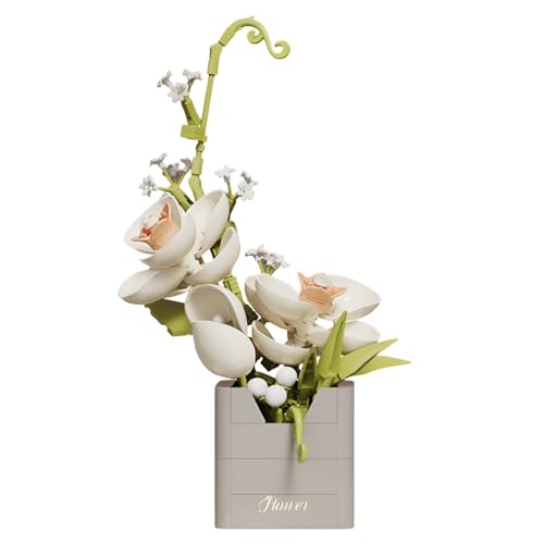 JVAVNE Blumen Bausteine Set, 231 Teile Blumenstrauß Klemmbausteine Modell Spielzeug, Kunstblumen Pflanzen Bausatz Haus Büro Deko, Geschenk für Mädchen Frauen (21222-1) von JVAVNE