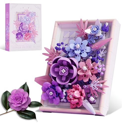 JVAVNE Blumenstrauß Bausteine, Blumen Pflanzen Klemmbausteine Bilderrahmen Modell Spielzeug, Botanische Sammlung Wandkunst Haus Büro Deko, Geschenk für Frauen Mädchen, 768 Teile JVAVNE Blumenstrauß Bausteine, Blumen Pflanzen Klemmbausteine Bilderrahmen Modell Spielzeug, Botanische Sammlung Wandkunst Haus Büro Deko, Geschenk für Frauen Mädchen, 768 Teile von JVAVNE