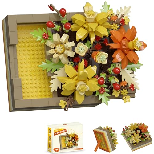 JVAVNE Blumenstrauß Bausteine, Mini Blumenstrauß Klemmbausteine Modell Spielzeug, Kunstblumen Pflanzen Bausatz Haus Büro Deko, Geschenk für Frauen Mädchen, 536 Teile JVAVNE Blumenstrauß Bausteine, Mini Blumenstrauß Klemmbausteine Modell Spielzeug, Kunstblumen Pflanzen Bausatz Haus Büro Deko, Geschenk für Frauen Mädchen, 536 Teile von JVAVNE