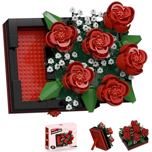 JVAVNE Blumenstrauß Bausteine, Mini Blumenstrauß Klemmbausteine Modell Spielzeug, Kunstblumen Pflanzen Bausatz Haus Büro Deko, Geschenk für Frauen Mädchen, 687 Teile JVAVNE Blumenstrauß Bausteine, Mini Blumenstrauß Klemmbausteine Modell Spielzeug, Kunstblumen Pflanzen Bausatz Haus Büro Deko, Geschenk für Frauen Mädchen, 687 Teile von JVAVNE