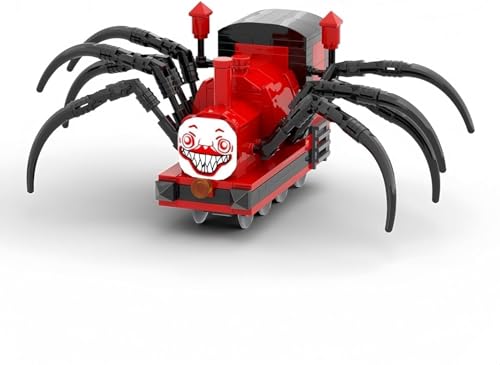 JVAVNE Choo Choo Charles Horror Spinnenzug Bausteine ​​Set 259 Teile, Charles Zug Klemmbausteine ​​Modell Spielzeug, Sammlerstück Verfolgungsjagd Bausatz Spielzeug für Erwachsene Jugendliche von JVAVNE