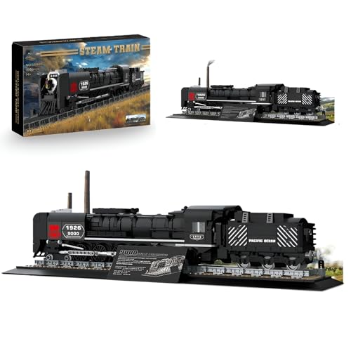 JVAVNE Dampfeisenbahn Baukastene, 1546 Teile Retro Dampflok Express Zug Modell Bausteine Spielzeug mit Schienen, Eisenbahn Lokomotive Klemmbausteine, Geschenk für Kinder und Erwachsene JVAVNE Dampfeisenbahn Baukastene, 1546 Teile Retro Dampflok Express Zug Modell Bausteine Spielzeug mit Schienen, Eisenbahn Lokomotive Klemmbausteine, Geschenk für Kinder und Erwachsene von JVAVNE