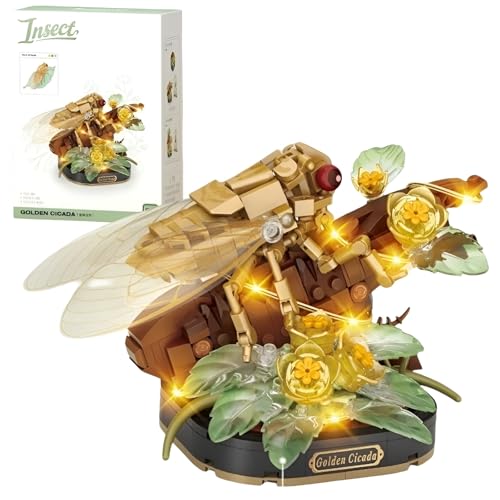 JVAVNE Insekten Blume Bausteine Set, 376 Teile Mikro Blumen Bausteine Klemmbausteine, Kreative Heim Dekoration Modell Spielzeug, Geschenk für Erwachsene und Mädchen JVAVNE Insekten Blume Bausteine Set, 376 Teile Mikro Blumen Bausteine Klemmbausteine, Kreative Heim Dekoration Modell Spielzeug, Geschenk für Erwachsene und Mädchen von JVAVNE
