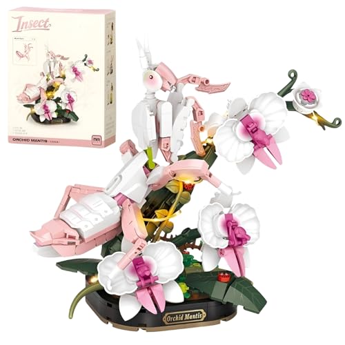 JVAVNE Insekten Blume Bausteine Set, 478 Teile Mikro Blumen Bausteine Klemmbausteine, Kreative Heim Dekoration Modell Spielzeug, Geschenk für Erwachsene und Mädchen JVAVNE Insekten Blume Bausteine Set, 478 Teile Mikro Blumen Bausteine Klemmbausteine, Kreative Heim Dekoration Modell Spielzeug, Geschenk für Erwachsene und Mädchen von JVAVNE