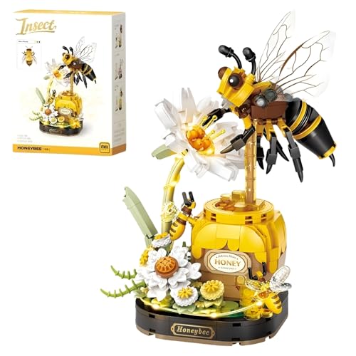 JVAVNE Insekten Blume Bausteine Set, 526 Teile Mikro Blumen Bausteine Klemmbausteine, Kreative Heim Dekoration Modell Spielzeug, Geschenk für Erwachsene und Mädchen JVAVNE Insekten Blume Bausteine Set, 526 Teile Mikro Blumen Bausteine Klemmbausteine, Kreative Heim Dekoration Modell Spielzeug, Geschenk für Erwachsene und Mädchen von JVAVNE