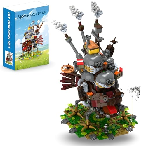 JVAVNE Magisches Mobiles Schloss Bausteine, 1173 Teile MOC Anime Moving Castle Klemmbausteine Modell, Japanische Architektur Schlosshaus Bauspielzeug, Geschenke für Erwachsene und Anime Fans JVAVNE Magisches Mobiles Schloss Bausteine, 1173 Teile MOC Anime Moving Castle Klemmbausteine Modell, Japanische Architektur Schlosshaus Bauspielzeug, Geschenke für Erwachsene und Anime Fans von JVAVNE