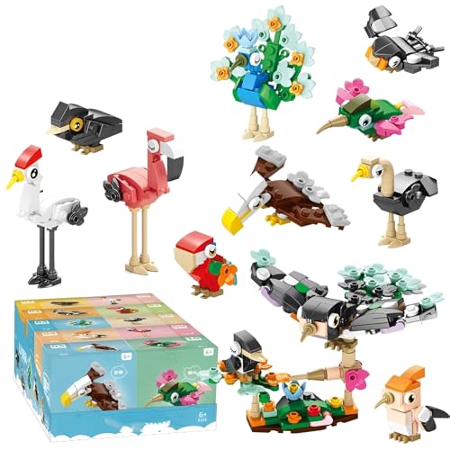JVAVNE Mini Tiere VögelBausteine Spielzeug, 309 Teile 10 in 1 Vögel Klemmbausteine Set, STEM Tier Modell Bausatz, Geschenke für Erwachsene und Kinder JVAVNE Mini Tiere VögelBausteine Spielzeug, 309 Teile 10 in 1 Vögel Klemmbausteine Set, STEM Tier Modell Bausatz, Geschenke für Erwachsene und Kinder von JVAVNE