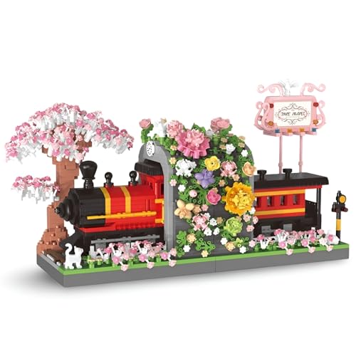 JVAVNE Sakura Zug Architektur Bausteine, 2665 Teile Mini Sakura Zug Klemmbausteine Set, Japanisches Architektur Bausteine Spielzeug, Geschenke für Erwachsene und Mädchen JVAVNE Sakura Zug Architektur Bausteine, 2665 Teile Mini Sakura Zug Klemmbausteine Set, Japanisches Architektur Bausteine Spielzeug, Geschenke für Erwachsene und Mädchen von JVAVNE