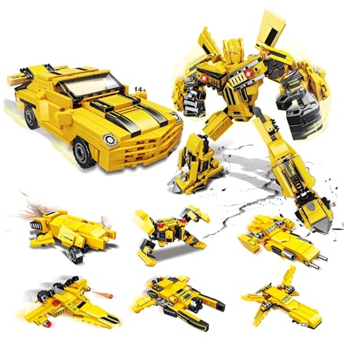 JVAVNE Technik Mech Bausteine Spielzeug, 6 in 2 Mecha Klemmbausteine STEM Mecha Baustein Modell, Geschenke für Erwachsene und Kinder, Kompatibel mit Großen Marken, 490 Teile JVAVNE Technik Mech Bausteine Spielzeug, 6 in 2 Mecha Klemmbausteine STEM Mecha Baustein Modell, Geschenke für Erwachsene und Kinder, Kompatibel mit Großen Marken, 490 Teile von JVAVNE