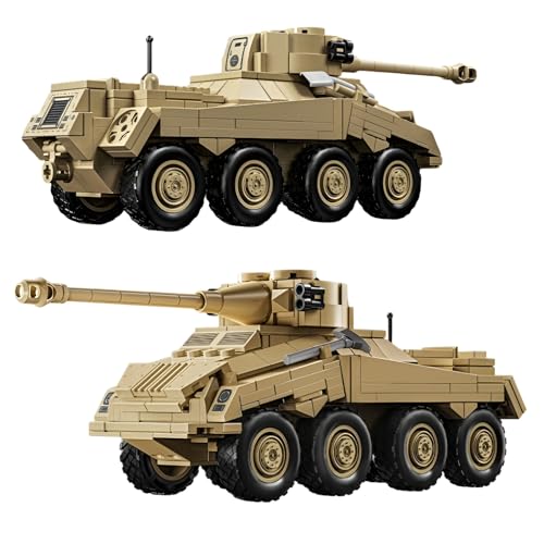 JVAVNE Technik Militär Panzer Bausteine, Militär LKW Klemmbausteine Modell, Army Battle LKW Panzer Bausteine Spielzeug, Geschenke für Erwachsene und Kinder, 426 Teile (66075) von JVAVNE