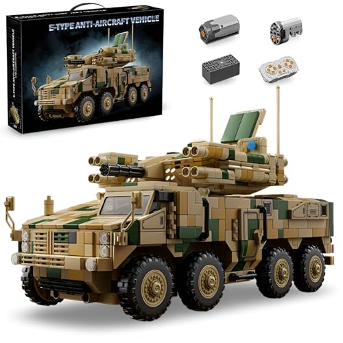 JVAVNE Technik Militär Panzer Bausteine, Militär LKW Klemmbausteine mit RC Funktion, Army Battle LKW Panzer Modell Spielzeug, Geschenke für Erwachsene und Kinder, 2558 Teile JVAVNE Technik Militär Panzer Bausteine, Militär LKW Klemmbausteine mit RC Funktion, Army Battle LKW Panzer Modell Spielzeug, Geschenke für Erwachsene und Kinder, 2558 Teile von JVAVNE