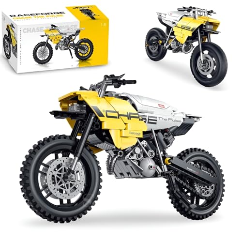 JVAVNE Technik Motorrad Bausteine, 1:8 Supermotorrad Bausatz Spielzeug für Erwachsene Kinder, Motorrads Klemmbausteine Skala Sammlerstück Modell Bausatz, Geschenk Dekor, 510 Teile JVAVNE Technik Motorrad Bausteine, 1:8 Supermotorrad Bausatz Spielzeug für Erwachsene Kinder, Motorrads Klemmbausteine Skala Sammlerstück Modell Bausatz, Geschenk Dekor, 510 Teile von JVAVNE