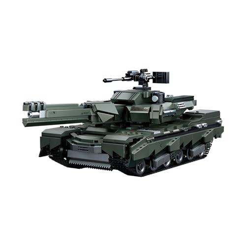 JVAVNE Technik Panzer Bausteine, 1269 Teile WW2 Militär Panzer Klemmbausteine, Militär Gepanzertes Fahrzeug Bausteine Modell, Geschenke für Erwachsene und Militärfans (T2231) von JVAVNE