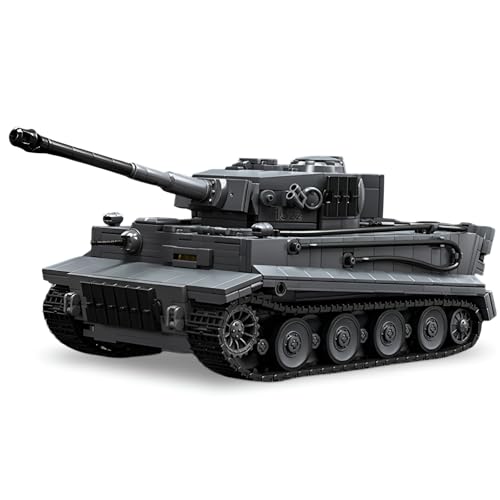 JVAVNE Technik Panzer Bausteine, 1622 Teile Tiger Panzer No.1322 Klemmbausteine, WW2 Militär Gepanzertes Fahrzeug Modell Spielzeug, Geschenke für Erwachsene und Militärfans von JVAVNE