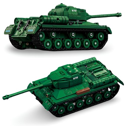 JVAVNE Technik Panzer Bausteine, 752 Teile is-2 Schwere Panzer Klemmbausteine, WW2 Militär Gepanzertes Fahrzeug Modell Spielzeug, Geschenke für Erwachsene und Militärfans JVAVNE Technik Panzer Bausteine, 752 Teile is-2 Schwere Panzer Klemmbausteine, WW2 Militär Gepanzertes Fahrzeug Modell Spielzeug, Geschenke für Erwachsene und Militärfans von JVAVNE