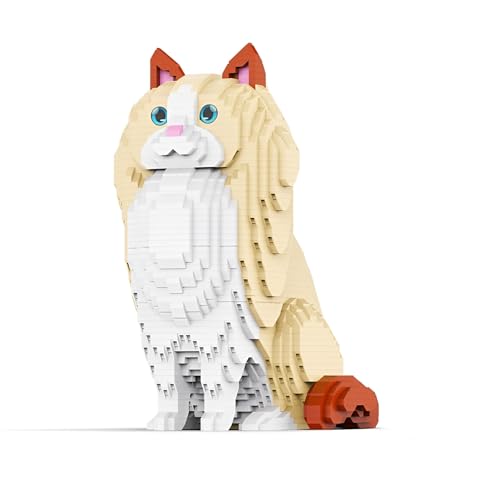 JVAVNE Tier Katzen Serie Bausteine, 2583 Teile Ragdoll Katze Mikro Klemmbausteine, Mini Bausteine Tier Kreatives Modell Spielzeug, Geschenk für Erwachsene und Mädchen JVAVNE Tier Katzen Serie Bausteine, 2583 Teile Ragdoll Katze Mikro Klemmbausteine, Mini Bausteine Tier Kreatives Modell Spielzeug, Geschenk für Erwachsene und Mädchen von JVAVNE
