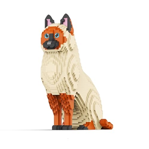 JVAVNE Tier Katzen Serie Bausteine, 2801 Teile Siamkatze Mikro Klemmbausteine, Mini Bausteine Tier Kreatives Modell Spielzeug, Geschenk für Erwachsene und Mädchen JVAVNE Tier Katzen Serie Bausteine, 2801 Teile Siamkatze Mikro Klemmbausteine, Mini Bausteine Tier Kreatives Modell Spielzeug, Geschenk für Erwachsene und Mädchen von JVAVNE