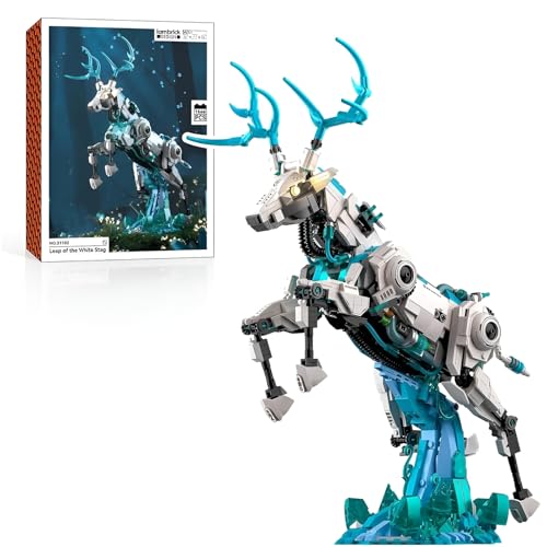 JVAVNE Weißer Hirsch Bausteine, 1566 Teile Hirsch Klemmbausteine, STEM Maschinenbau Tier Modell Bausatz Spielzeug, Geschenke für Erwachsene und Kinder JVAVNE Weißer Hirsch Bausteine, 1566 Teile Hirsch Klemmbausteine, STEM Maschinenbau Tier Modell Bausatz Spielzeug, Geschenke für Erwachsene und Kinder von JVAVNE