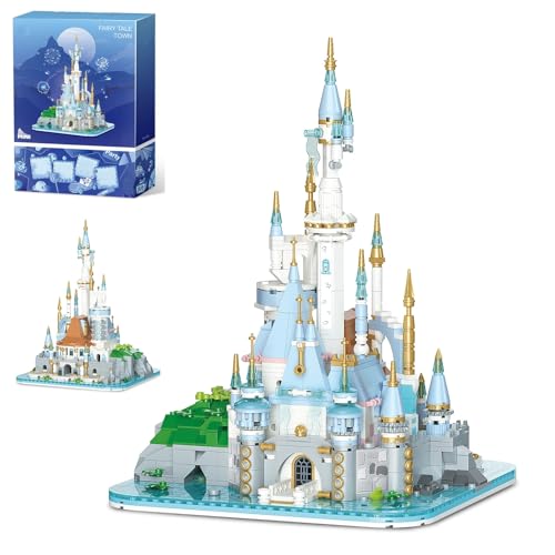 Mikro Magisches Schloss Bausteine, 1366 Teile Märchenschloss Klemmbausteine Bausatz, STEM Sammlerstück Architektur Bauspielzeug Modell, Geschenke für Kinder und Erwachsene Mikro Magisches Schloss Bausteine, 1366 Teile Märchenschloss Klemmbausteine Bausatz, STEM Sammlerstück Architektur Bauspielzeug Modell, Geschenke für Kinder und Erwachsene von JVAVNE