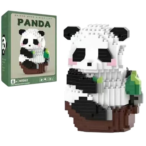 Mini Panda Bausteine, 556 Teile Micro Panda Klemmbausteine Set, Tiere Bausteine Modell Spielzeug Bausatz, Geschenk für Jungen und Mädchen von JVAVNE