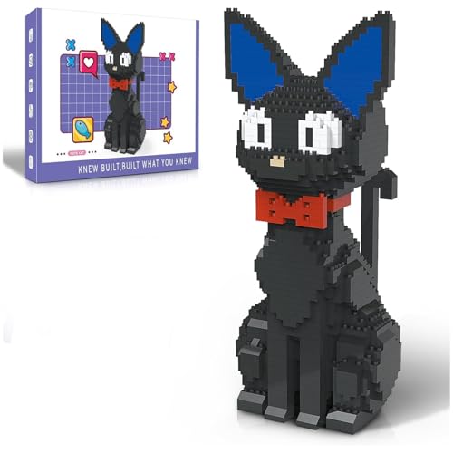 Schwarze Katze Bausteine, 1300 Teile Mini Katzen Klemmbausteine, MOC Mikro Tier Modell Bausatz Spielzeug, Geschenk für Erwachsene Jungen und Mädchen Schwarze Katze Bausteine, 1300 Teile Mini Katzen Klemmbausteine, MOC Mikro Tier Modell Bausatz Spielzeug, Geschenk für Erwachsene Jungen und Mädchen von JVAVNE