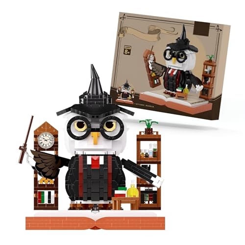 Tier Bausteine Spielzeug, 1806 Teile Magische Eule Klemmbausteine Kit für Erwachsene, Sammel Tier Bausatz Modell Spielzeug, Geschenke für Jungen und Mädchen von JVAVNE