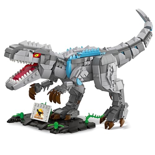 Tyrannosaurus Bausteine Spielzeug, 972 Teile STEM Dinosaurier Klemmbausteine Set, Jurassic Tyrannosaurus Tier Bausatz Modell, Geschenk für Jungen und Erwachsene Tyrannosaurus Bausteine Spielzeug, 972 Teile STEM Dinosaurier Klemmbausteine Set, Jurassic Tyrannosaurus Tier Bausatz Modell, Geschenk für Jungen und Erwachsene von JVAVNE