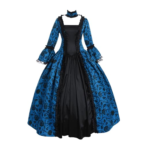 Damen Mittelalterliche Kleid Kurzarm Schnürung Mittelalter Ballkleider Retro Halloween Party Cosplay Kostüm damenmittelalter kleidung damenhalloween kleidhexenkostüm damenkleidung damenkostüm von JVHYANFUL