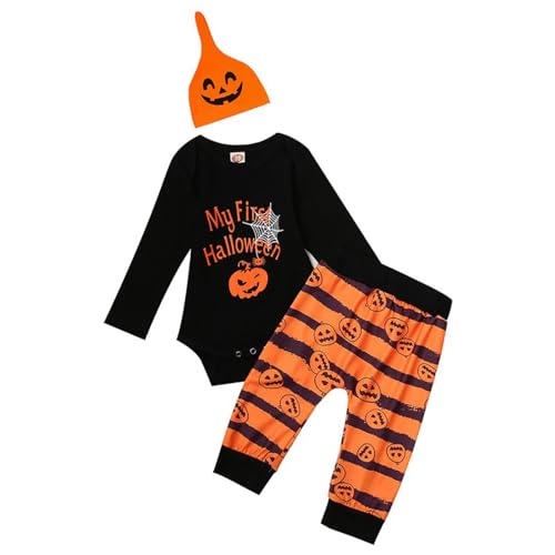 JVHYANFUL Baby Halloween K체rbiskost체m, Kleidung Jungen M채dchen Pumpkin Body Overall Top Outfit Kost체m Strampler Bodysuit Jumpsuit Sets f체r Neugeborenes 0-24 Monate JVHYANFUL Baby Halloween K체rbiskost체m, Kleidung Jungen M채dchen Pumpkin Body Overall Top Outfit Kost체m Strampler Bodysuit Jumpsuit Sets f체r Neugeborenes 0-24 Monate von JVHYANFUL