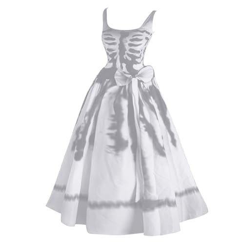 JVHYANFUL Halloween Damen Kleid Große Größen Swing Langarm Hexe Kürbis Fledermaus Kostüme Quadratischer Kragen Die Krawatte Design an der Taille Partykleid Kostümund Gothic Vintage Kleidung JVHYANFUL Halloween Damen Kleid Große Größen Swing Langarm Hexe Kürbis Fledermaus Kostüme Quadratischer Kragen Die Krawatte Design an der Taille Partykleid Kostümund Gothic Vintage Kleidung von JVHYANFUL