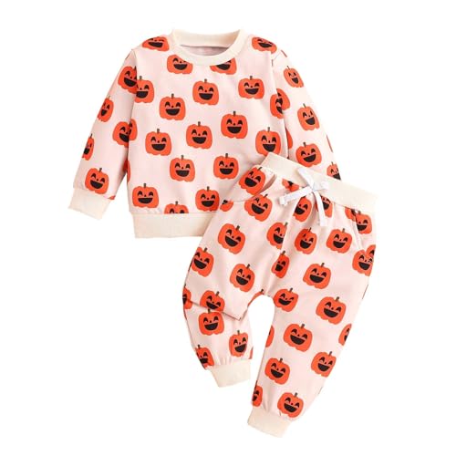JVHYANFUL Kinder Halloween Kürbis Kostüm Kapuzenanzug mit Fußstulpen - Langarm Overall & Gestreifte Strumpfhose, Karnevalskostüm Pumpkin Strampler für Babys Mädchen Jungen Partys und Herbstfest JVHYANFUL Kinder Halloween Kürbis Kostüm Kapuzenanzug mit Fußstulpen - Langarm Overall & Gestreifte Strumpfhose, Karnevalskostüm Pumpkin Strampler für Babys Mädchen Jungen Partys und Herbstfest von JVHYANFUL