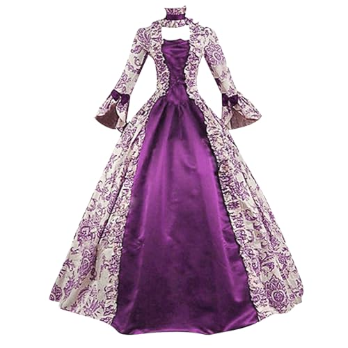 JVHYANFUL Retro Mitteralterlich Kleid Gotisch Palast Damen Trompetenärmel Party Renaissance Kostüm halloween damenmittelalter kleidung damenhalloween kostümgothic kleidhexenkostüm JVHYANFUL Retro Mitteralterlich Kleid Gotisch Palast Damen Trompetenärmel Party Renaissance Kostüm halloween damenmittelalter kleidung damenhalloween kostümgothic kleidhexenkostüm von JVHYANFUL