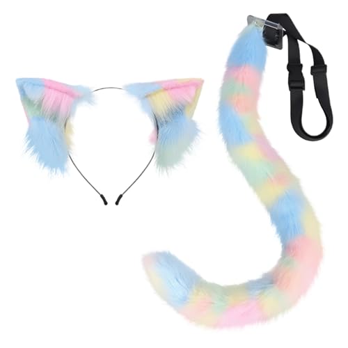Kunstpelz Fuchs Maske Wolf Katze flauschiger Schwanz und Leder Halskette Set Halloween Party Cosplay Kostüm Accessoire Fuchsschwanz Plüsch Flauschige Pfotenhandschuhe Weihnachten für Mädchen Frauen Kunstpelz Fuchs Maske Wolf Katze flauschiger Schwanz und Leder Halskette Set Halloween Party Cosplay Kostüm Accessoire Fuchsschwanz Plüsch Flauschige Pfotenhandschuhe Weihnachten für Mädchen Frauen von JVHYANFUL