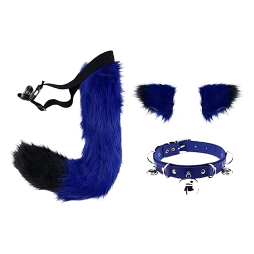 Kunstpelz Fuchs Maske Wolf Katze flauschiger Schwanz und Leder Halskette Set Halloween Party Cosplay Kostüm Accessoire Fuchsschwanz Plüsch Flauschige Pfotenhandschuhe Weihnachten für Mädchen Frauen Kunstpelz Fuchs Maske Wolf Katze flauschiger Schwanz und Leder Halskette Set Halloween Party Cosplay Kostüm Accessoire Fuchsschwanz Plüsch Flauschige Pfotenhandschuhe Weihnachten für Mädchen Frauen von JVHYANFUL