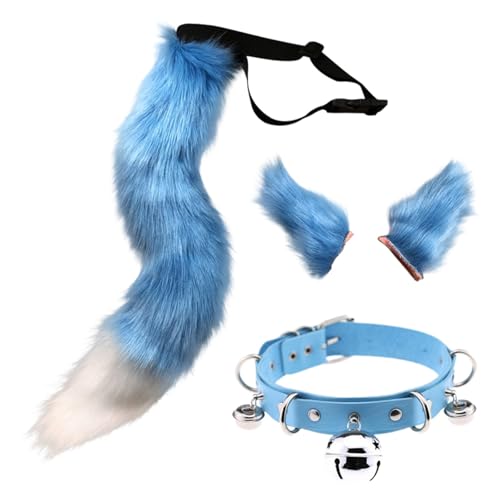 Kunstpelz Fuchs Maske Wolf Katze flauschiger Schwanz und Leder Halskette Set Halloween Party Cosplay Kostüm Accessoire Fuchsschwanz Plüsch Flauschige Pfotenhandschuhe Weihnachten für Mädchen Frauen Kunstpelz Fuchs Maske Wolf Katze flauschiger Schwanz und Leder Halskette Set Halloween Party Cosplay Kostüm Accessoire Fuchsschwanz Plüsch Flauschige Pfotenhandschuhe Weihnachten für Mädchen Frauen von JVHYANFUL